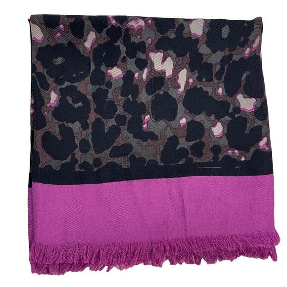 Coach Signature Horse And Carriage Camouflage Print Oversized Square Scarf Wrap - Picture 15 of 15